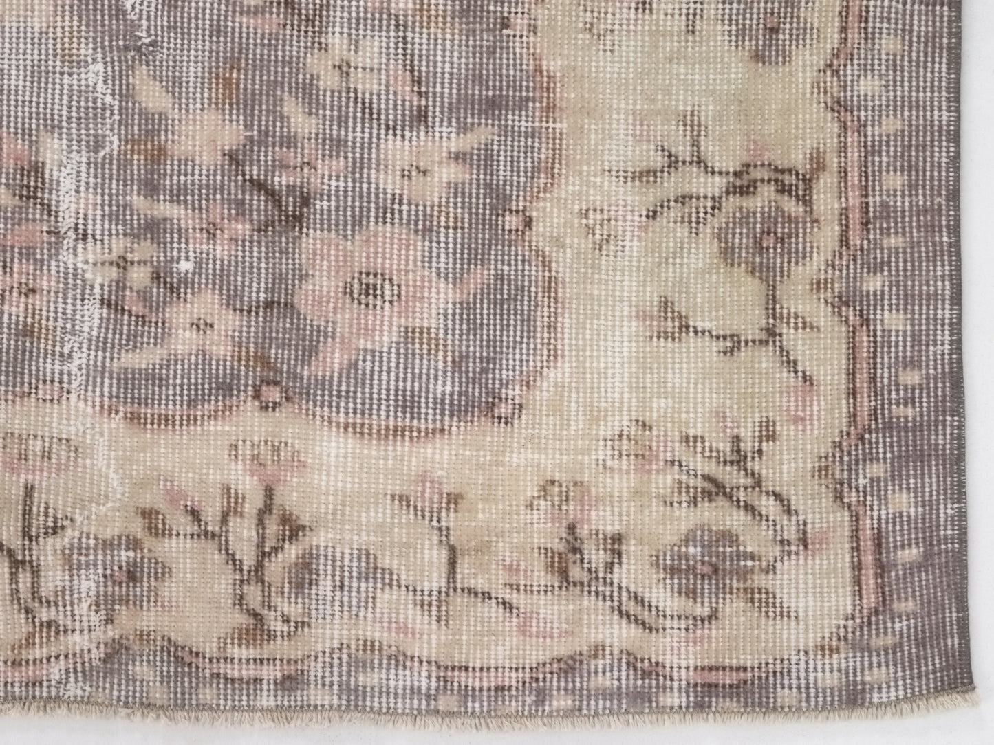 Antique Turkish rug, Oushak Vintage rug , 6x9 Area rug, Turkish rug, Neutral rug , Soft rug , Oriental rug, Old rug, 9004