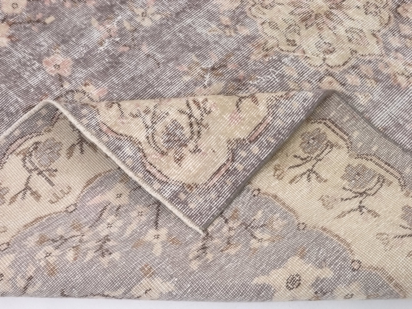 Antique Turkish rug, Oushak Vintage rug , 6x9 Area rug, Turkish rug, Neutral rug , Soft rug , Oriental rug, Old rug, 9004