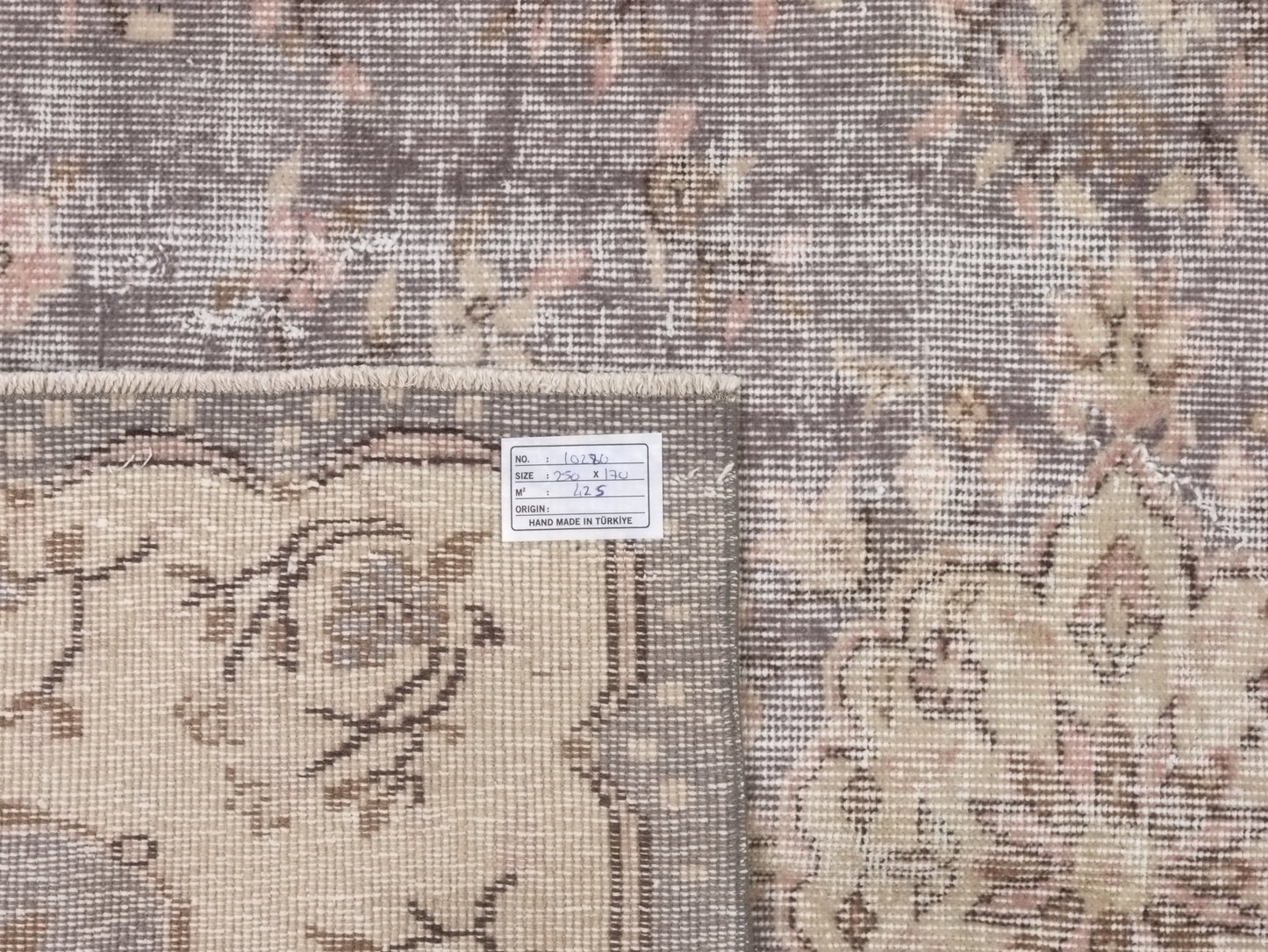 Antique Turkish rug, Oushak Vintage rug , 6x9 Area rug, Turkish rug, Neutral rug , Soft rug , Oriental rug, Old rug, 9004