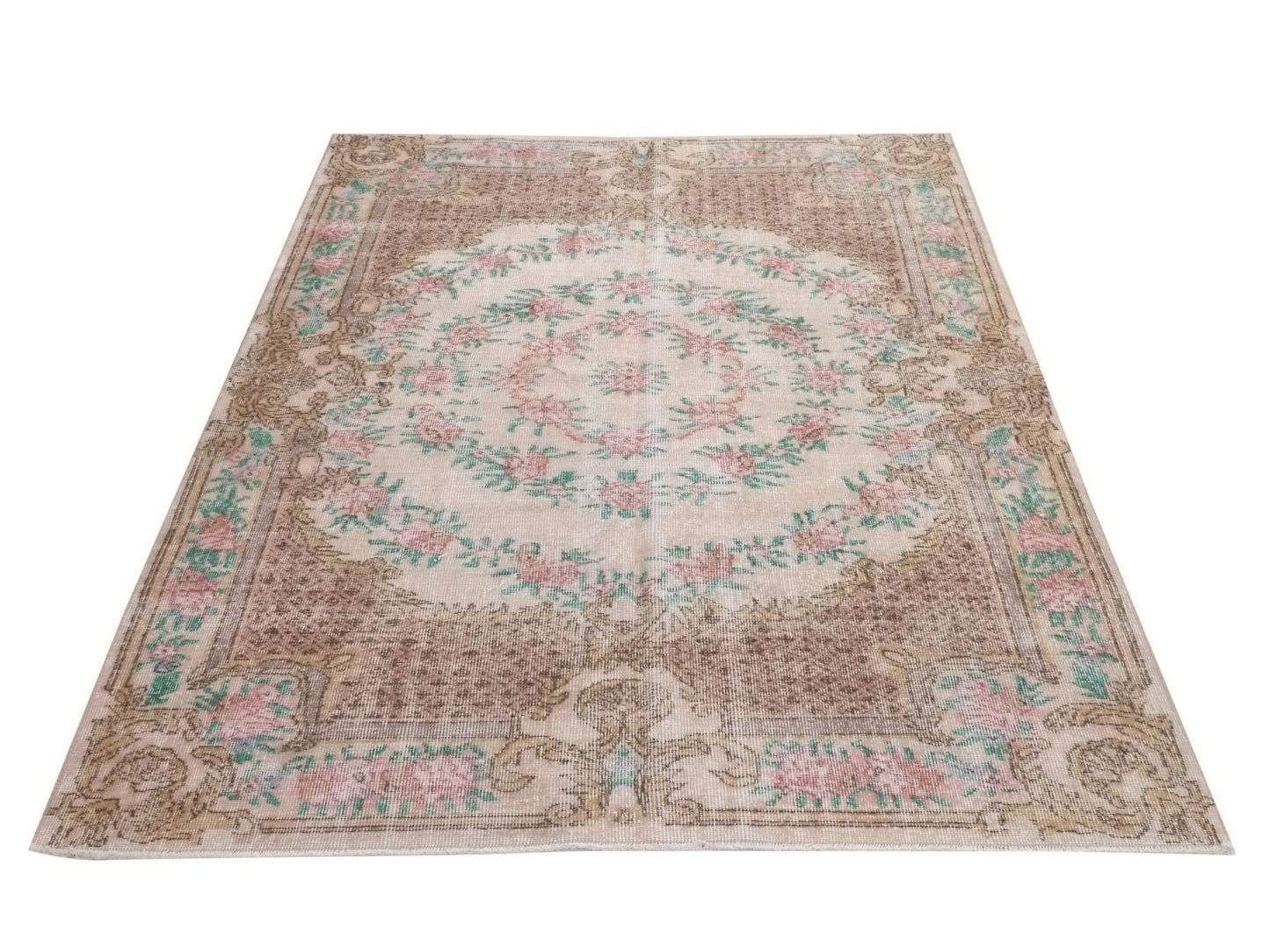 5x8 Rug, Retro Turkish Rug, Oushak Rug Medallion, Boho Vintage Rug, Area rug, Carpet rug, Unique Bedroom rug, Etsy rug, Nursery rug, 10276