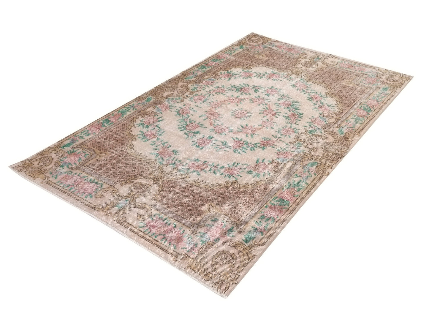 5x8 Rug, Retro Turkish Rug, Oushak Rug Medallion, Boho Vintage Rug, Area rug, Carpet rug, Unique Bedroom rug, Etsy rug, Nursery rug, 10276