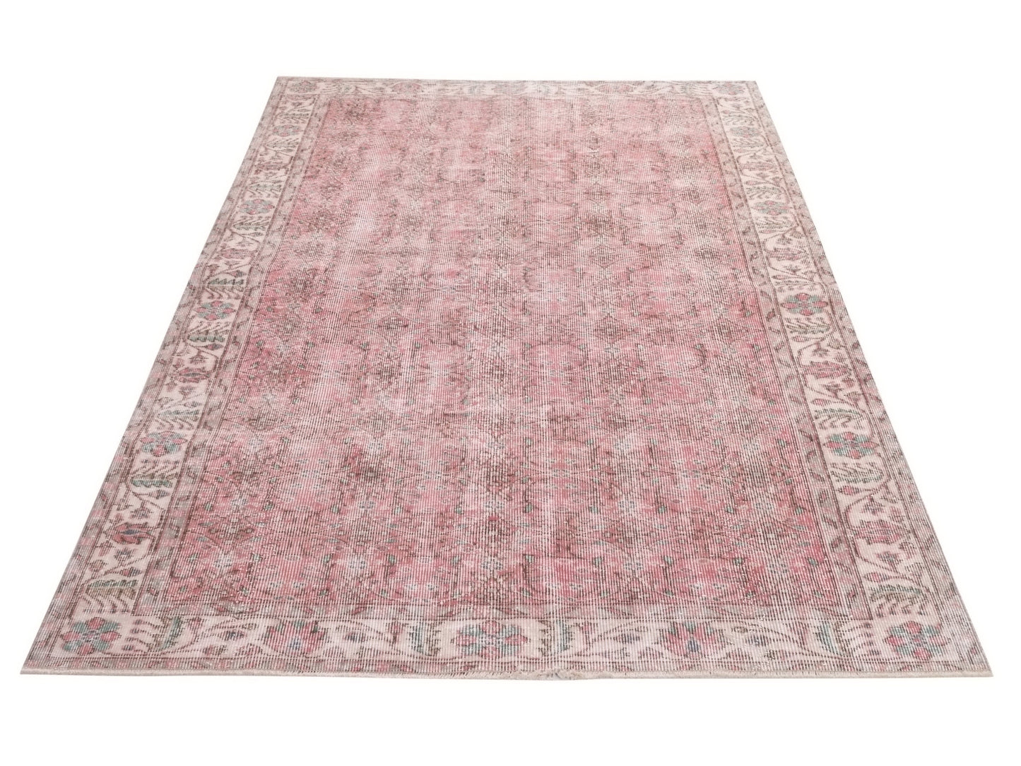 Turkish Rug, Oushak Rug, Vintage Carpet, Floral rug, Oriental rug, Ottoman rug, Vintage rug 5x8, Turkish Carpet, Handmade rug, Boho, 10289