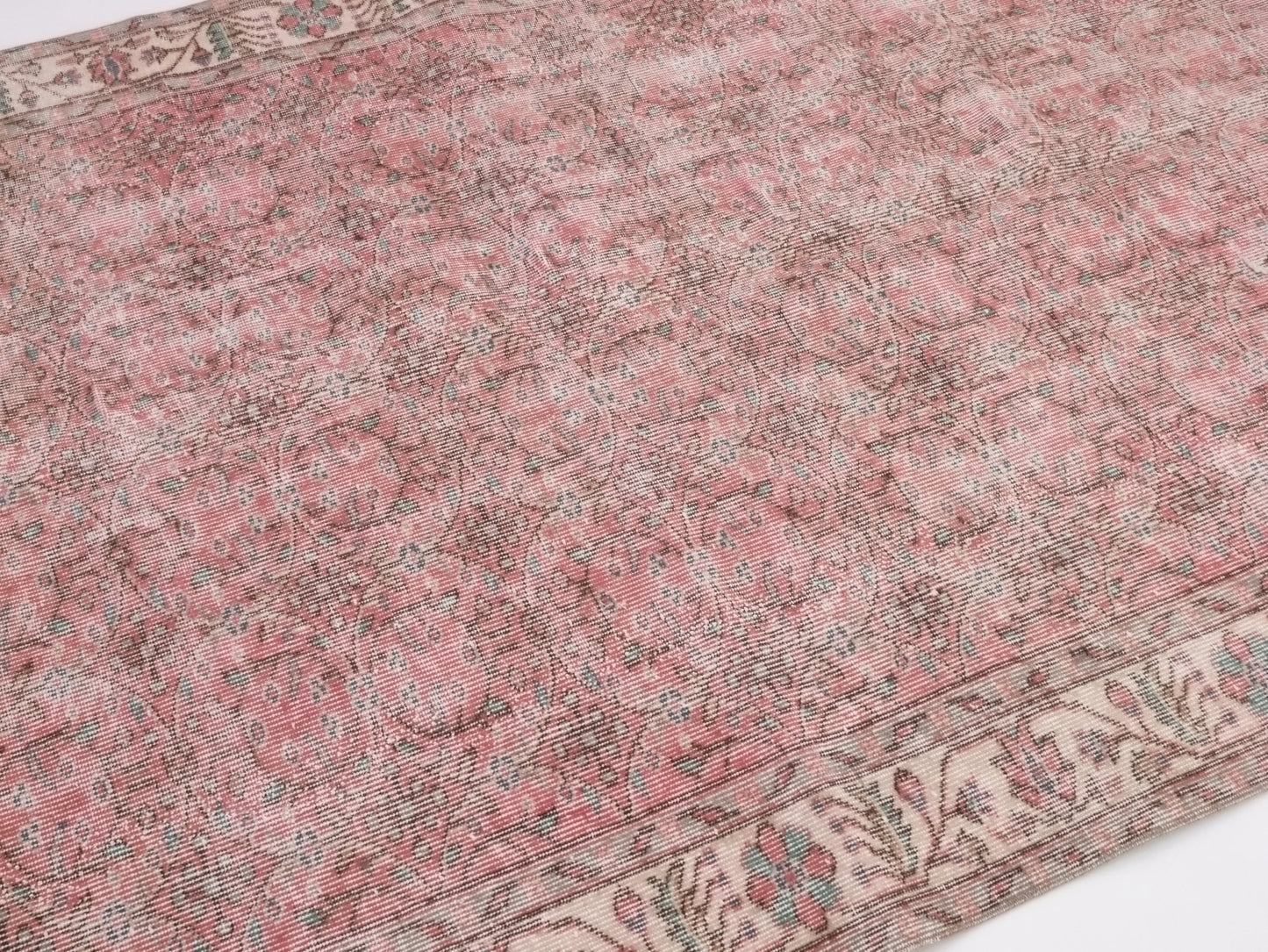 Turkish Rug, Oushak Rug, Vintage Carpet, Floral rug, Oriental rug, Ottoman rug, Vintage rug 5x8, Turkish Carpet, Handmade rug, Boho, 10289