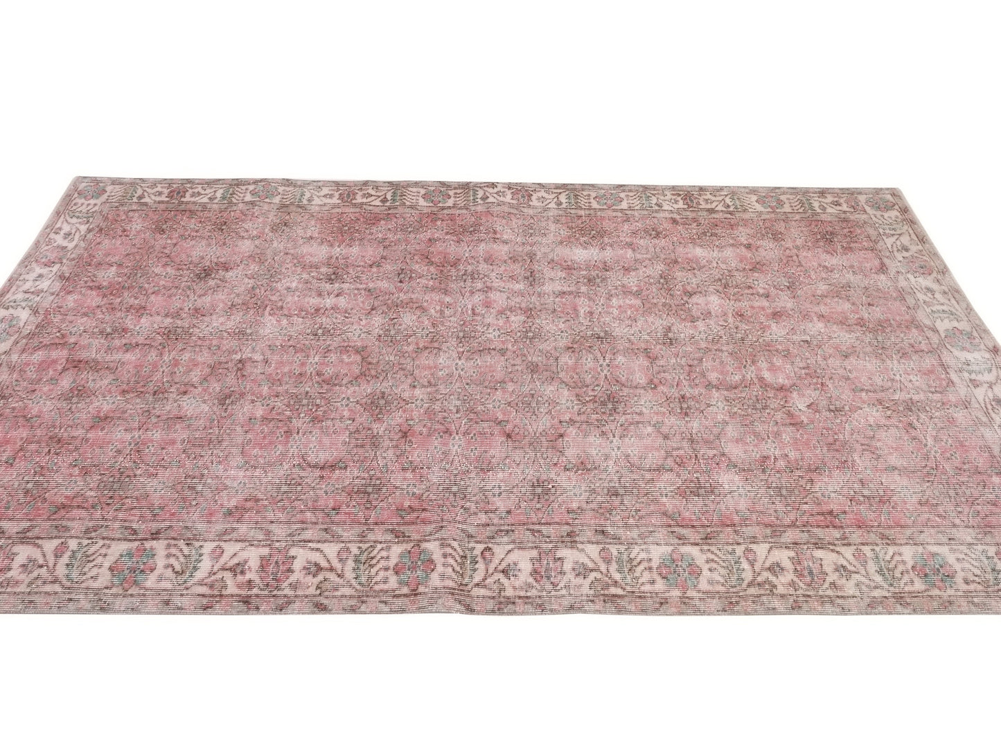 Turkish Rug, Oushak Rug, Vintage Carpet, Floral rug, Oriental rug, Ottoman rug, Vintage rug 5x8, Turkish Carpet, Handmade rug, Boho, 10289