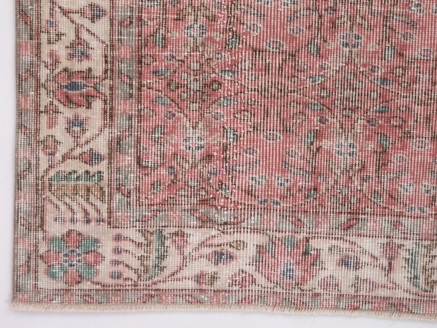 Turkish Rug, Oushak Rug, Vintage Carpet, Floral rug, Oriental rug, Ottoman rug, Vintage rug 5x8, Turkish Carpet, Handmade rug, Boho, 10289
