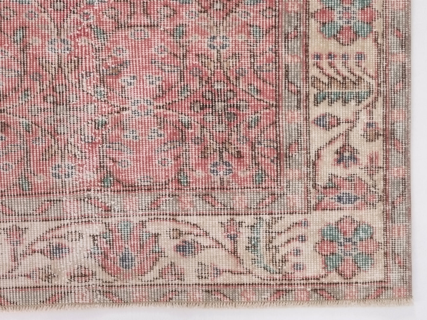 Turkish Rug, Oushak Rug, Vintage Carpet, Floral rug, Oriental rug, Ottoman rug, Vintage rug 5x8, Turkish Carpet, Handmade rug, Boho, 10289