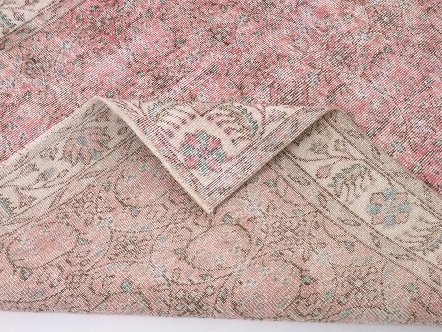Turkish Rug, Oushak Rug, Vintage Carpet, Floral rug, Oriental rug, Ottoman rug, Vintage rug 5x8, Turkish Carpet, Handmade rug, Boho, 10289