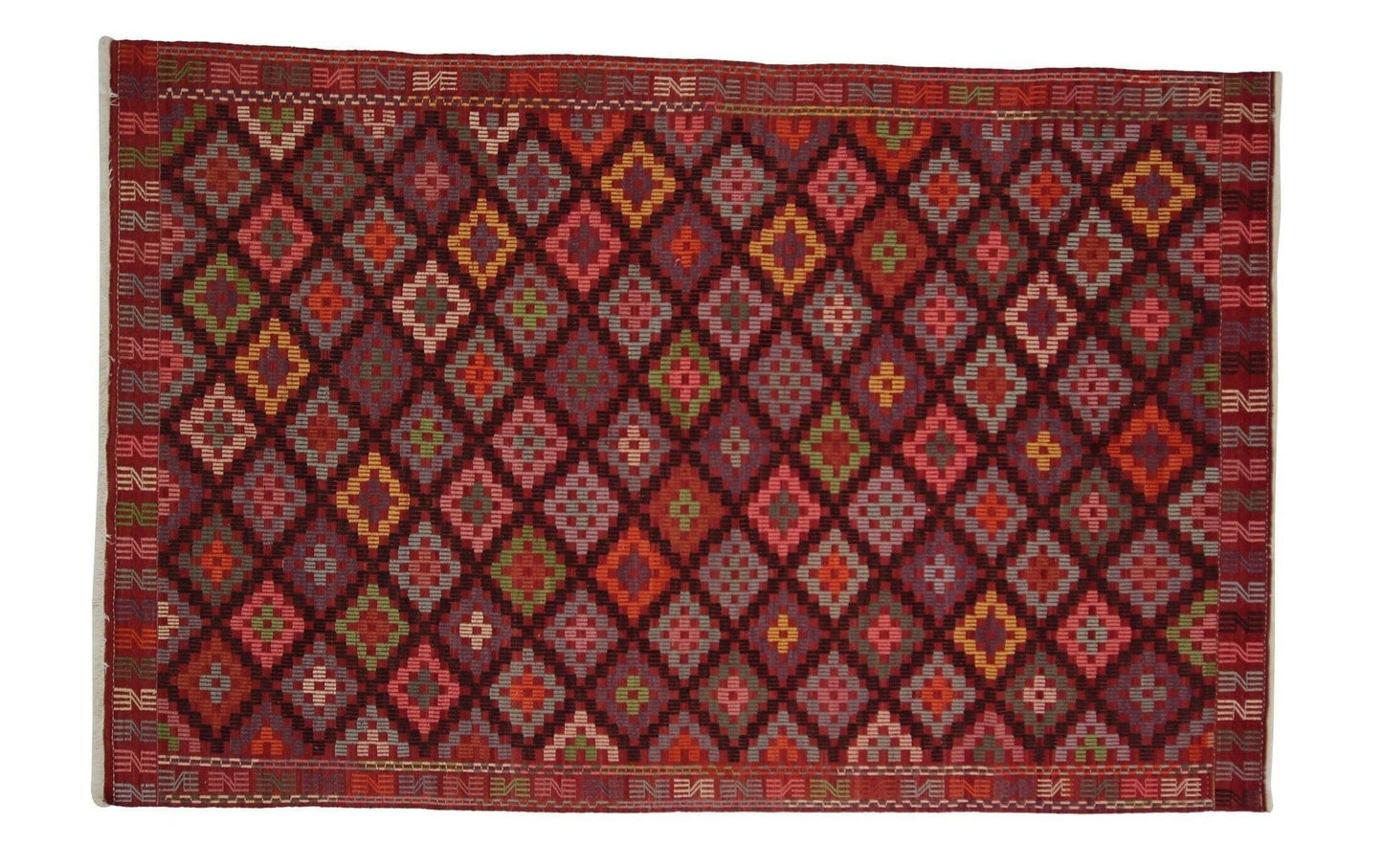 Geometric Kilim Rug, Persian Kilim Rug, Turkey Rug 6x9, Old Rug, Area Kilim Rug, Handmade Kilim, Ethnic Rug, Oriental Rug, Vintage Rug, 2877