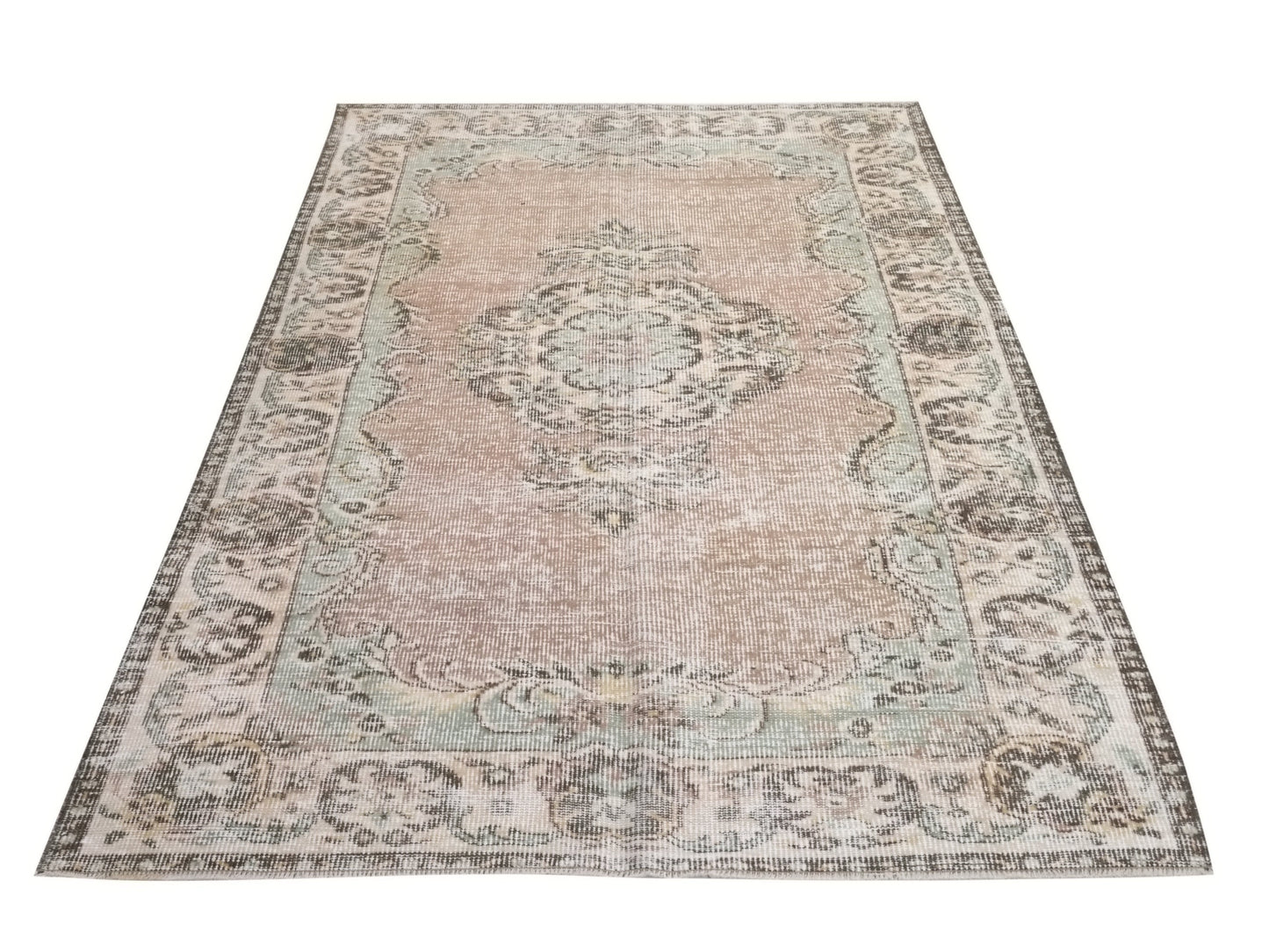 Faded Rug, Area rug 5x8, Oushak Rug, Turkish Rug, Vintage Rug, Carpet rug, Nursery rug, Office rug, Unique rug, Bohemian rug, Rug, 10263