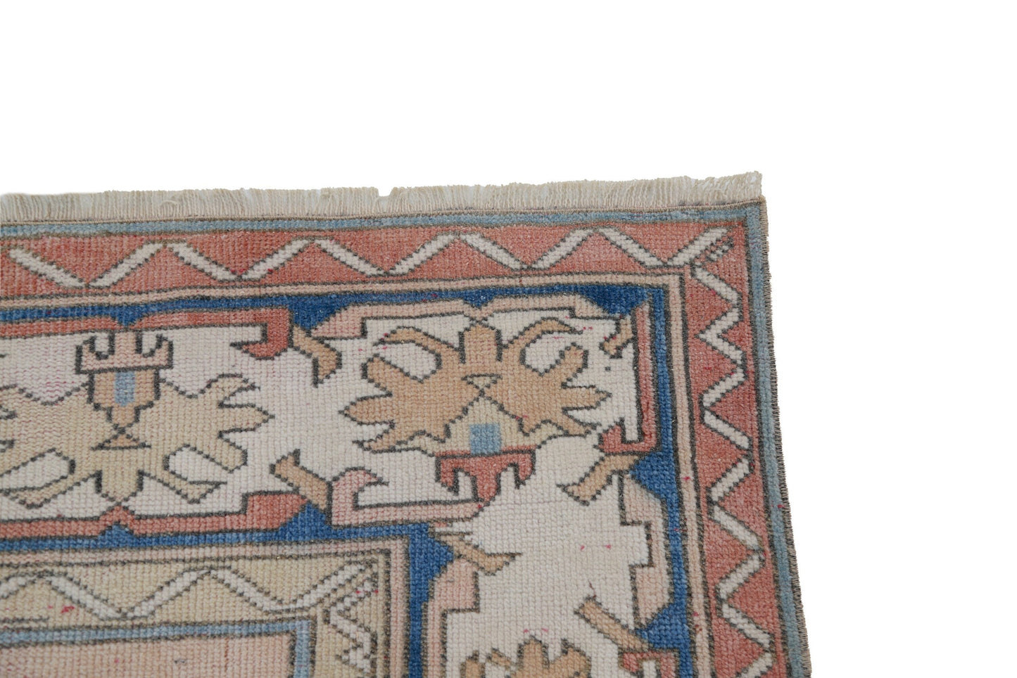 5x8 Rug,Turkish Rug 5x8, Pink rug ,Vintage Rug, Faded rug, Oushak Rug, Handmade Rug, Area Rug, Wool rug, Living Room Rug,Primitive rug,7283