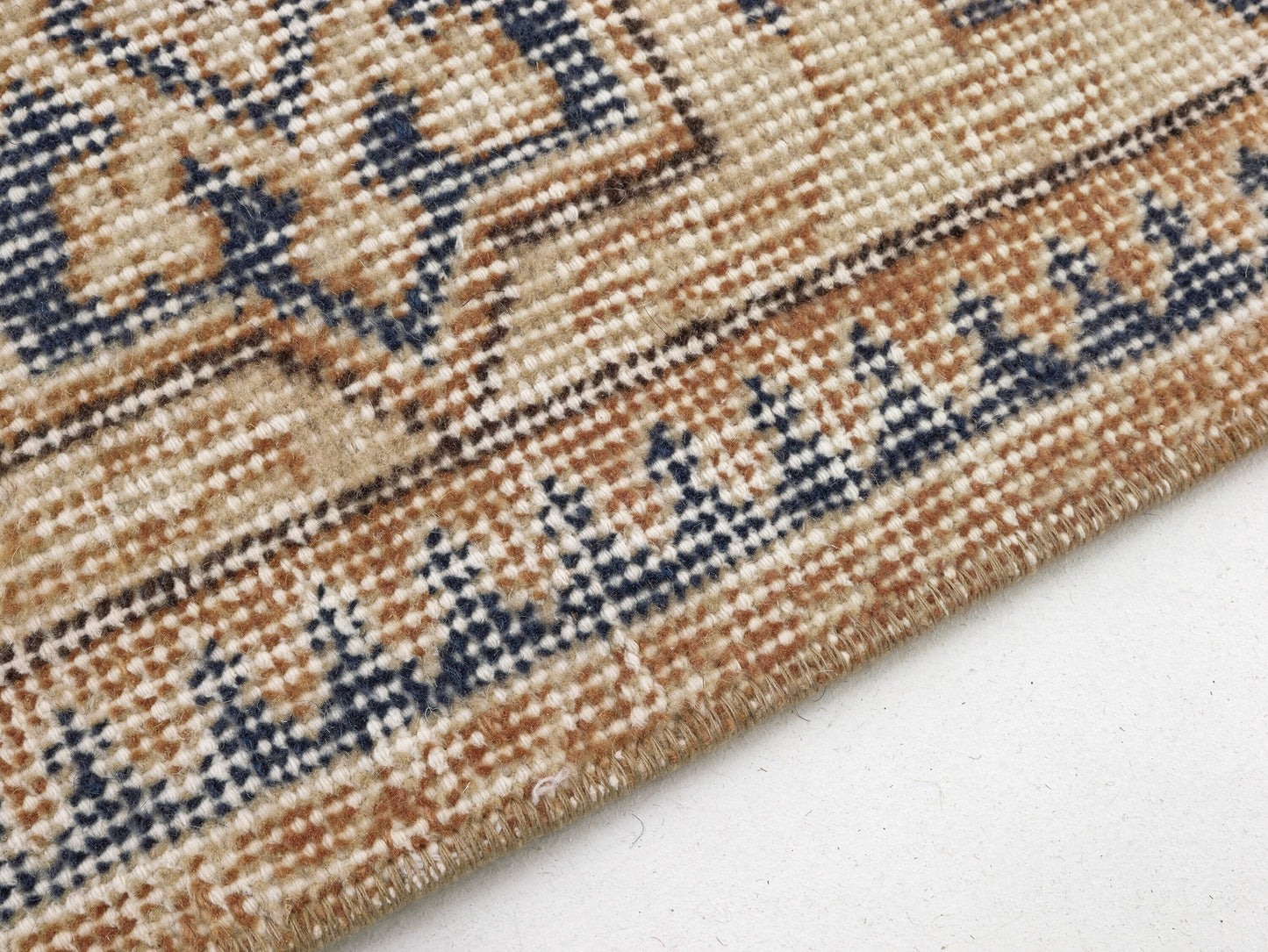 Turkish Handmade Rug, Vintage Faded Rug, Area Muted Rug, Oushak Unique Rug,Neutral Floor Rug, Scandinavian Rug, Rug 7x10, Bedroom Rug, 10349