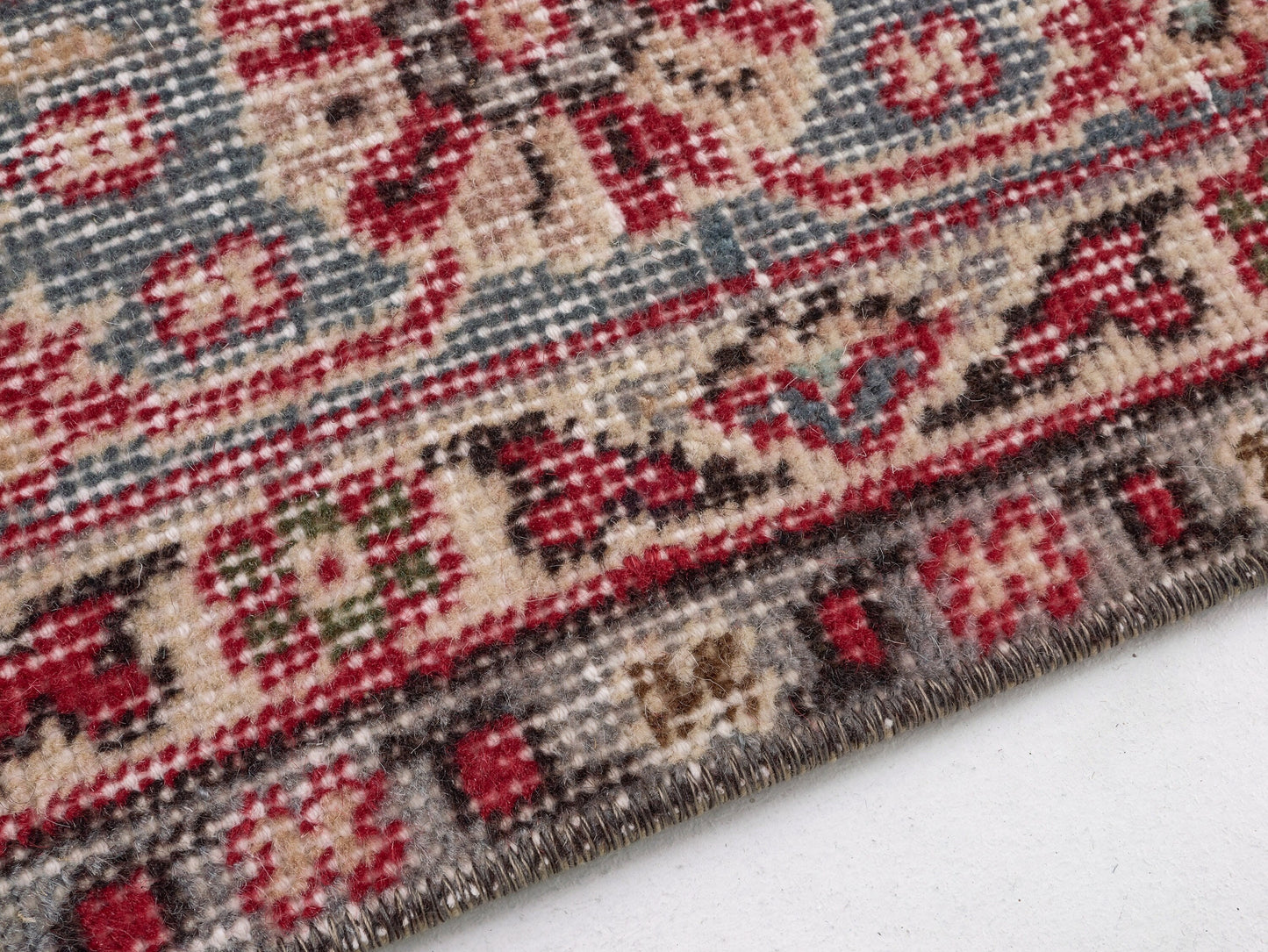 Turkish Vintage Handmade Rug, Area Muted Rug, Oushak Eclectic Rug, Bohemian Rug, Office Rug, Neutral Floor Rug, Turkey Rug, Rug 7x10, 10358