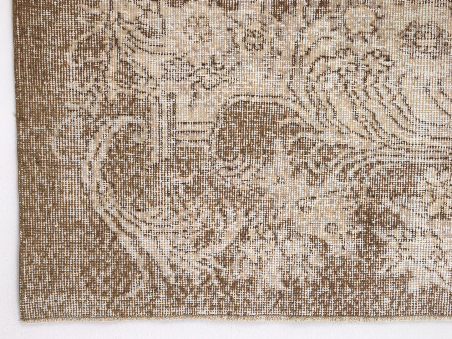 Turkish Oushak Handmade Rug, Vintage Unique Rug, Area Faded Rug, Neutral Muted Rug, Living Room Rug, Carpet Rug, Turkey Rug, Rug 7x11, 10386