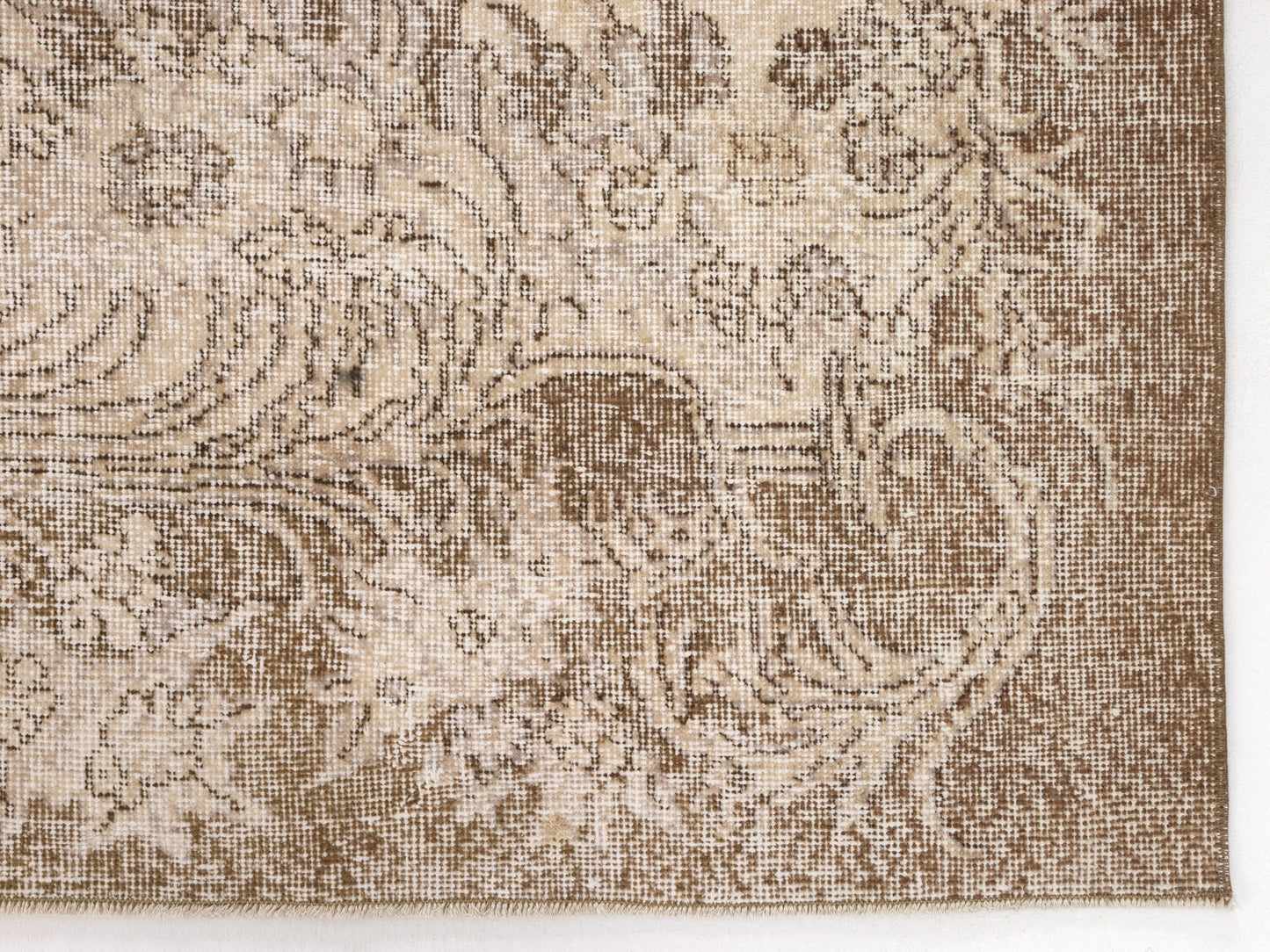 Turkish Oushak Handmade Rug, Vintage Unique Rug, Area Faded Rug, Neutral Muted Rug, Living Room Rug, Carpet Rug, Turkey Rug, Rug 7x11, 10386