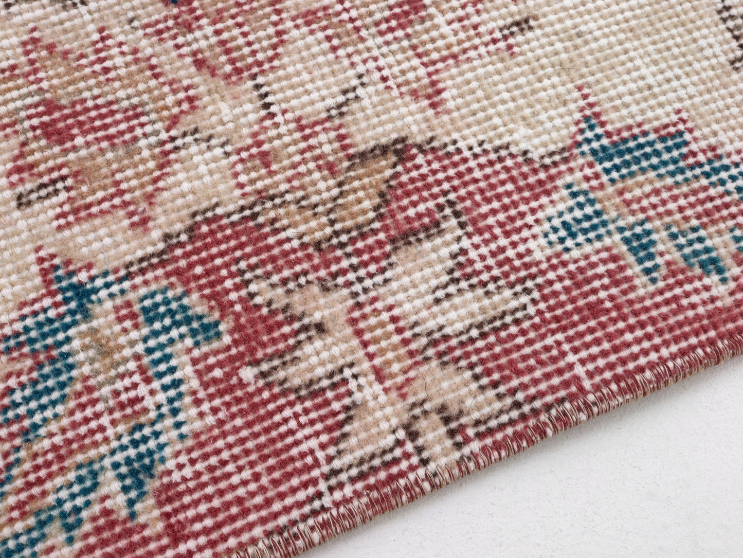 Turkish Vintage Oushak Rug, Handmade Area Eclectic Rug, Neutral Floor Rug, Living Room Rug, Bohemian Rug, Anatolia Rug, Rug 7x10, 10428