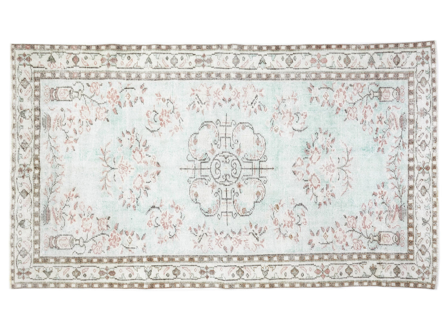 Turkish Rug, Vintage Rug, Handmade Rug, Area Rug, Oushak Rug, Neutral Rug, Floor Rug, Carpet Rug, Turkey Rug, Rug 6x9, Turkish Carpet, 10471
