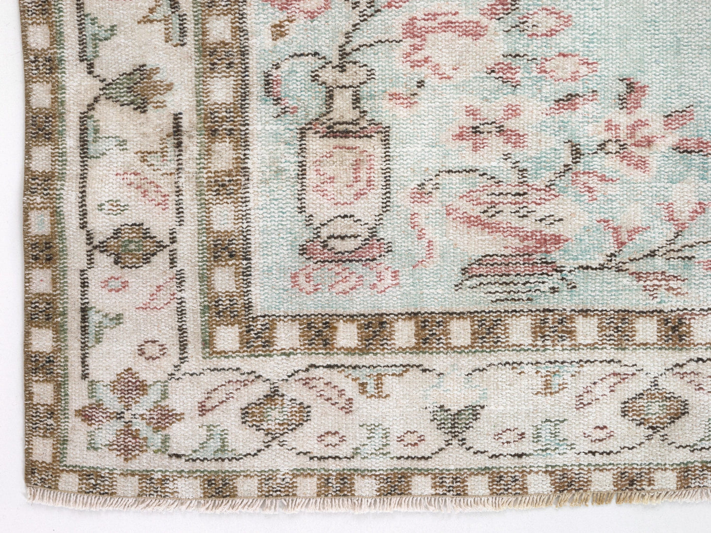 Turkish Rug, Vintage Rug, Handmade Rug, Area Rug, Oushak Rug, Neutral Rug, Floor Rug, Carpet Rug, Turkey Rug, Rug 6x9, Turkish Carpet, 10471