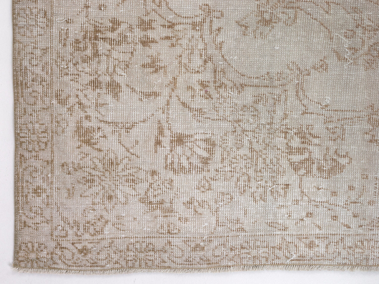 Neutral Handmade Rug, Vintage rug, Oushak Antique rug, Anatolian Turkish Rug 8x11, Vintage Unique Rug, Unique rug, Entryway Rug, 10446