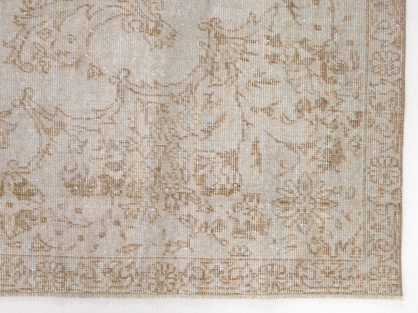 Neutral Handmade Rug, Vintage rug, Oushak Antique rug, Anatolian Turkish Rug 8x11, Vintage Unique Rug, Unique rug, Entryway Rug, 10446