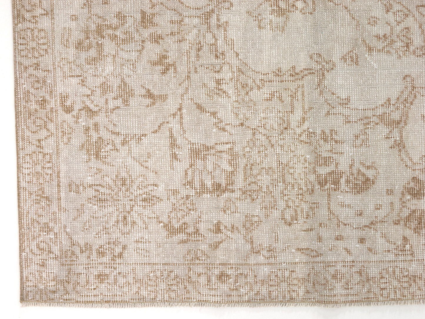 Neutral Handmade Rug, Vintage rug, Oushak Antique rug, Anatolian Turkish Rug 8x11, Vintage Unique Rug, Unique rug, Entryway Rug, 10446