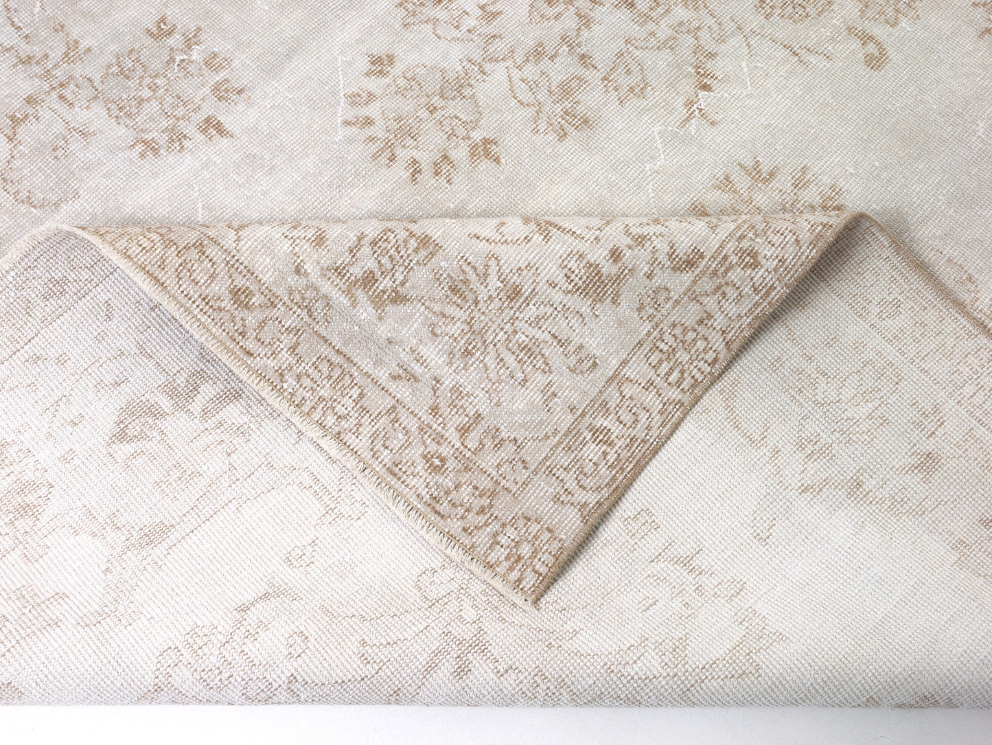 Neutral Handmade Rug, Vintage rug, Oushak Antique rug, Anatolian Turkish Rug 8x11, Vintage Unique Rug, Unique rug, Entryway Rug, 10446