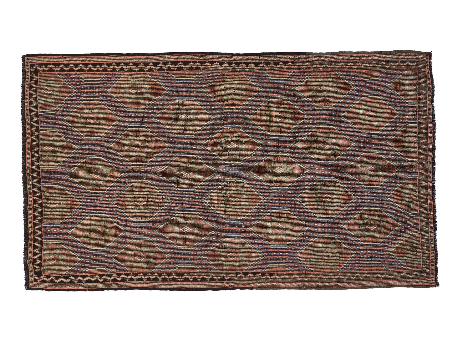 Kilim Rug 6x9, Turkish Bohemian Kilim Rug, Vintage Eclectic Kilim Rug,Handmade Anatolia Kilim Rug,Bedroom Rug, Flat Weave Antique Rug, 10519