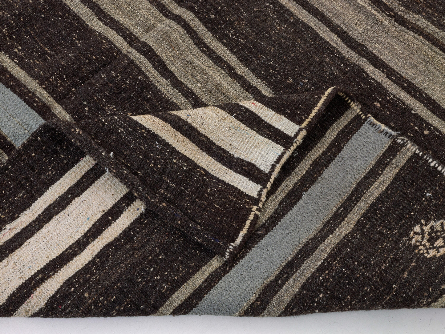 Handmade Brown Kilim Rug, Turkish Kilim, Kilim Rug Area, Antique Vintage Kilim Rug,Living Room Rug, Kilim Rug 7x9, Goat Hair Kilim rug, 9933