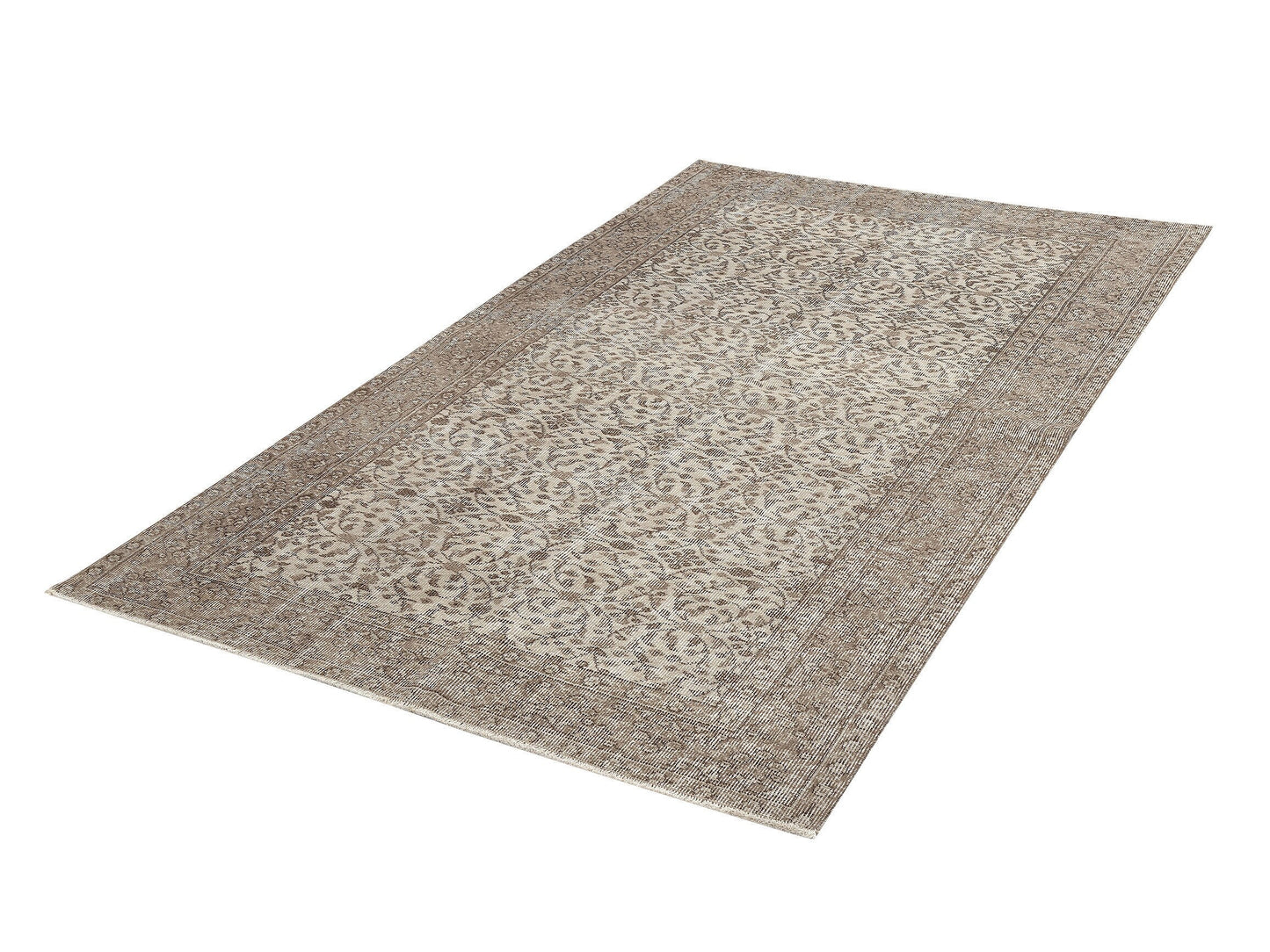 Turkish Oushak Rug, Vintage Handmade Faded Rug, Neutral Area Muted Rug, Living Room Rug, Carpet Rug, Rug 5x8, Turkish Carpet, 11478