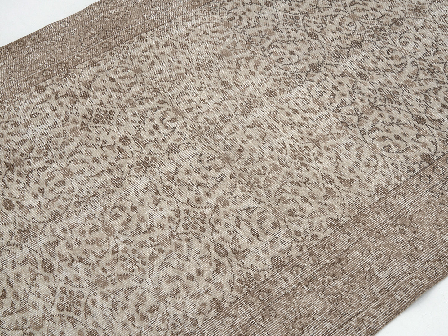 Turkish Oushak Rug, Vintage Handmade Faded Rug, Neutral Area Muted Rug, Living Room Rug, Carpet Rug, Rug 5x8, Turkish Carpet, 11478