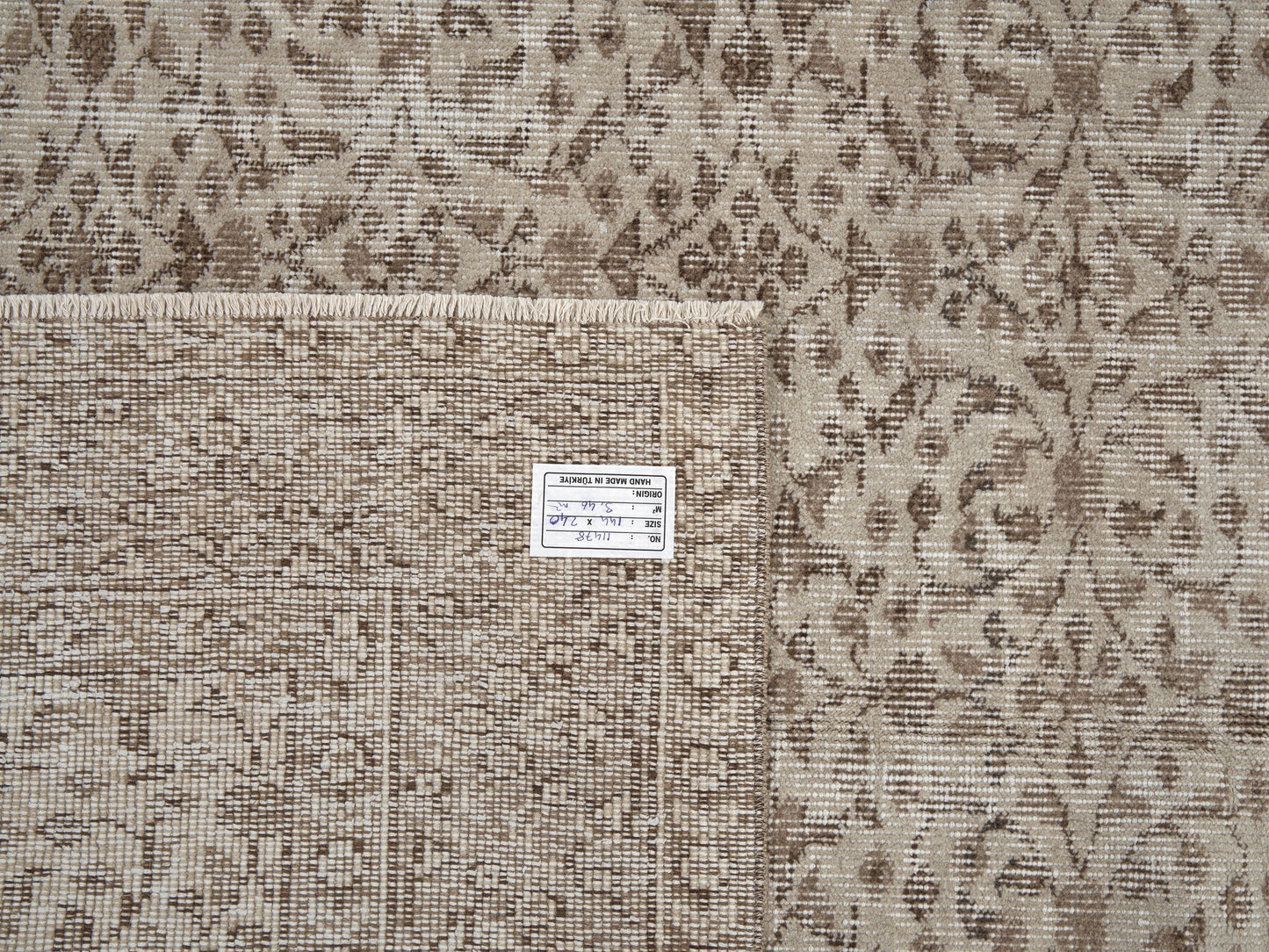 Turkish Oushak Rug, Vintage Handmade Faded Rug, Neutral Area Muted Rug, Living Room Rug, Carpet Rug, Rug 5x8, Turkish Carpet, 11478
