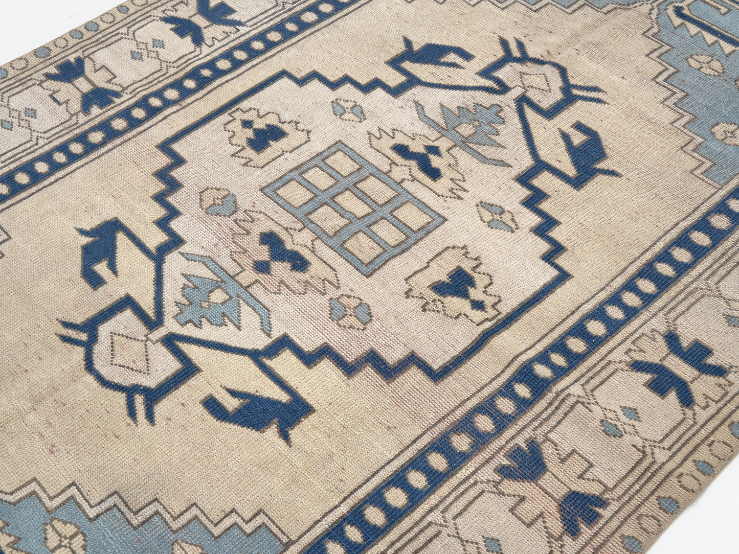 Turkish Rug, Vintage Rug, Handmade Rug, Oushak Rug, Area Rug, Neutral Rug, Living Room Rug, Carpet Rug, Vintage Carpet, Rug 5x7, 10005