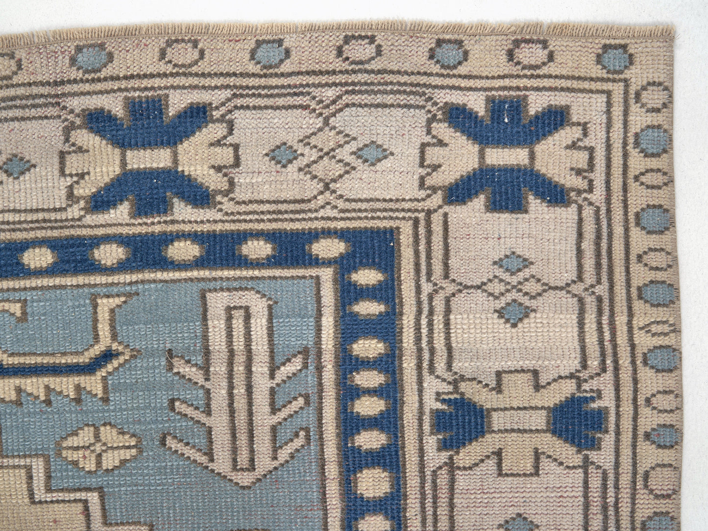 Turkish Rug, Vintage Rug, Handmade Rug, Oushak Rug, Area Rug, Neutral Rug, Living Room Rug, Carpet Rug, Vintage Carpet, Rug 5x7, 10005