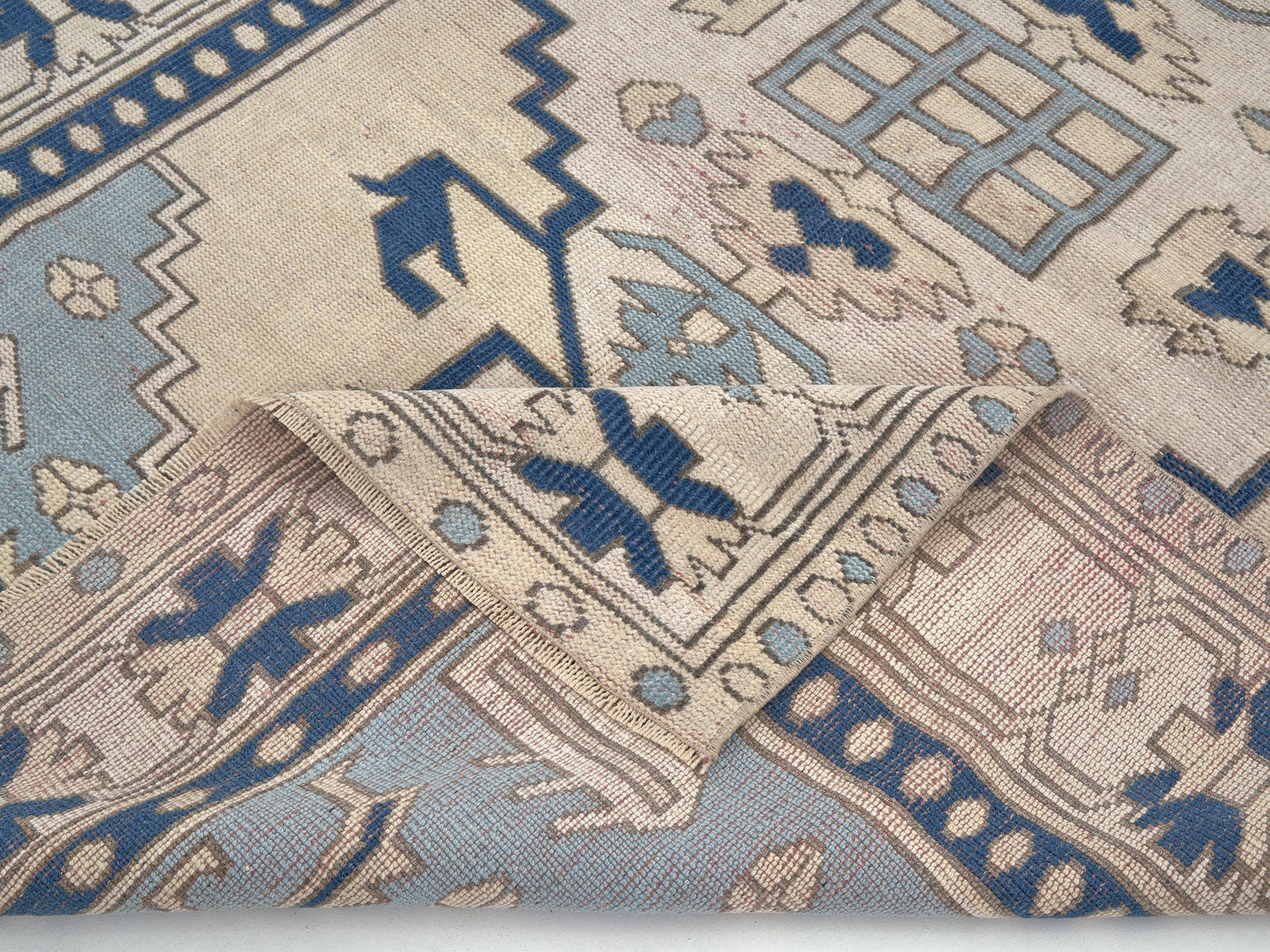 Turkish Rug, Vintage Rug, Handmade Rug, Oushak Rug, Area Rug, Neutral Rug, Living Room Rug, Carpet Rug, Vintage Carpet, Rug 5x7, 10005