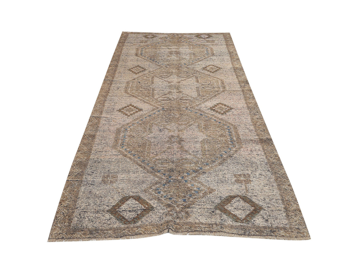 Turkish Oushak Runner, Vintage Runner, Handmade Runner Rug, Carpet Runner, Floor Runner Rug, Hallway Runner, Runner Rug 4x11, 9500