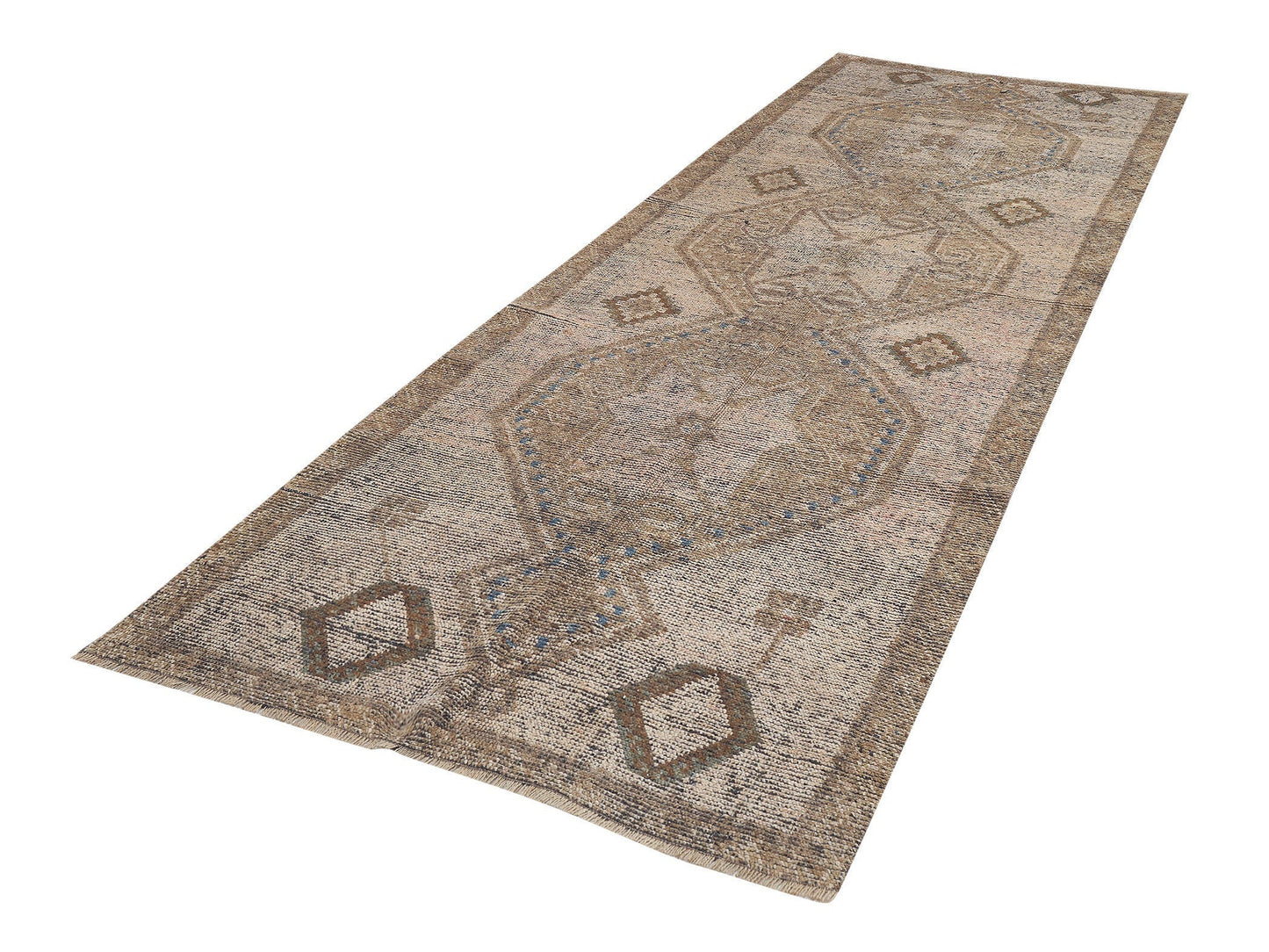 Turkish Oushak Runner, Vintage Runner, Handmade Runner Rug, Carpet Runner, Floor Runner Rug, Hallway Runner, Runner Rug 4x11, 9500