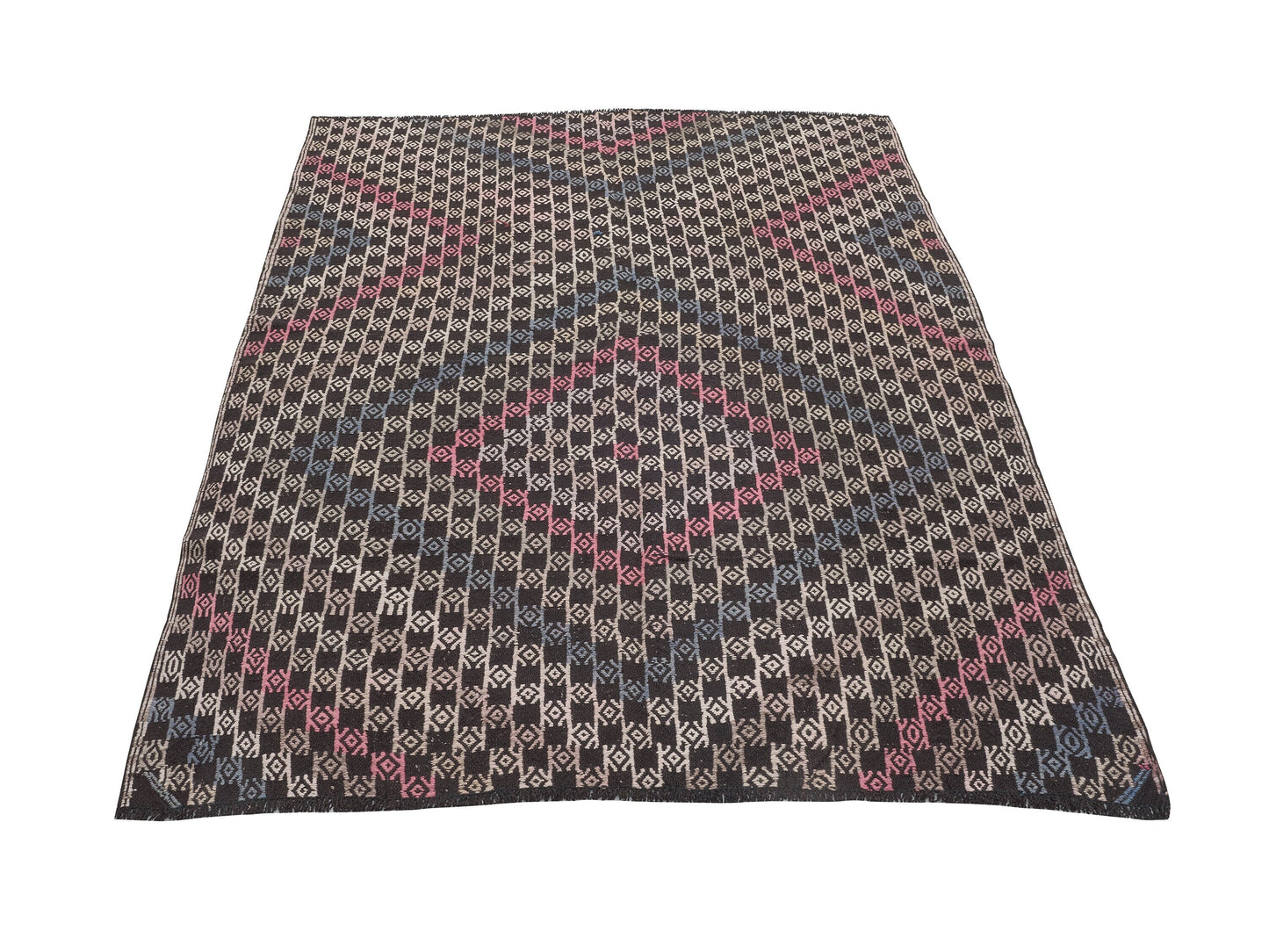 Turkish Kilim, Vintage Kilim, Kilim Rug, Handmade Area Bohemian Kilim Rug, Eclectic Kilim Rug, Turkish Kilim Rug, Kilim Rug 5x8, 11178