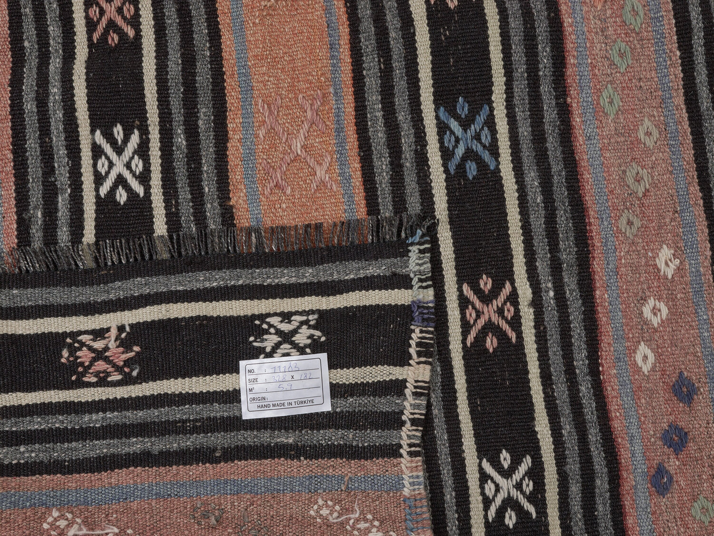 Turkish Kilim, Kilim Rug, Vintage Kilim, Handmade Anatolia Floor Kilim Rug, Area Muted Kilim Rug, Entryway Rug, Kilim Rug 6x11, 11183