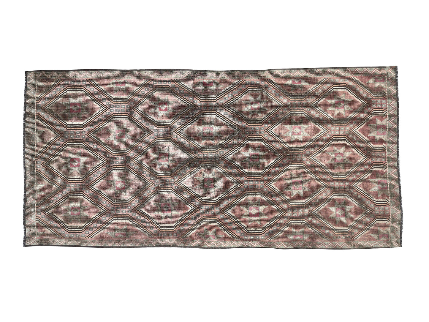 Turkish Kilim, Vintage Kilim, Kilim Rug 5x10, Handmade Unique Muted Kilim Rug, Area Floor Kilim Rug, Turkish Kilim Rug, Office Rug, 11199