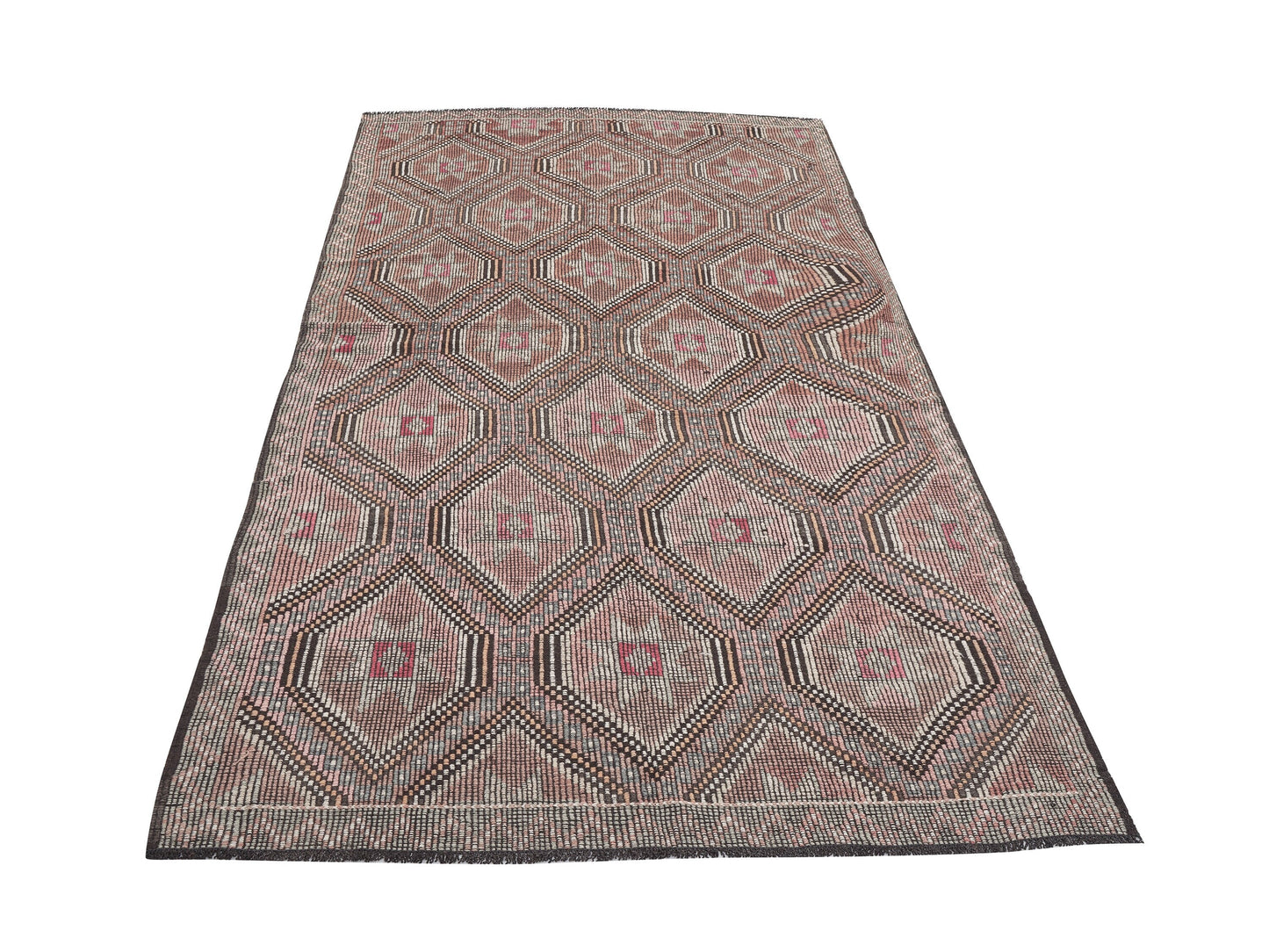 Turkish Kilim, Vintage Kilim, Kilim Rug 5x10, Handmade Unique Muted Kilim Rug, Area Floor Kilim Rug, Turkish Kilim Rug, Office Rug, 11199