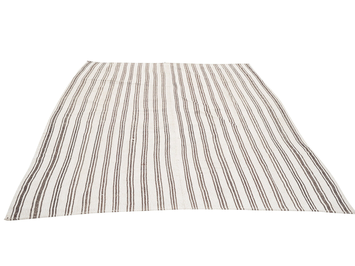 Turkish Kilim, Vintage Kilim, Kilim Rug 8x9, Handmade Flat Weave Striped Kilim Rug, Scandinavian Rug, Turkish Kilim Rug, Rug Kilim, 11237