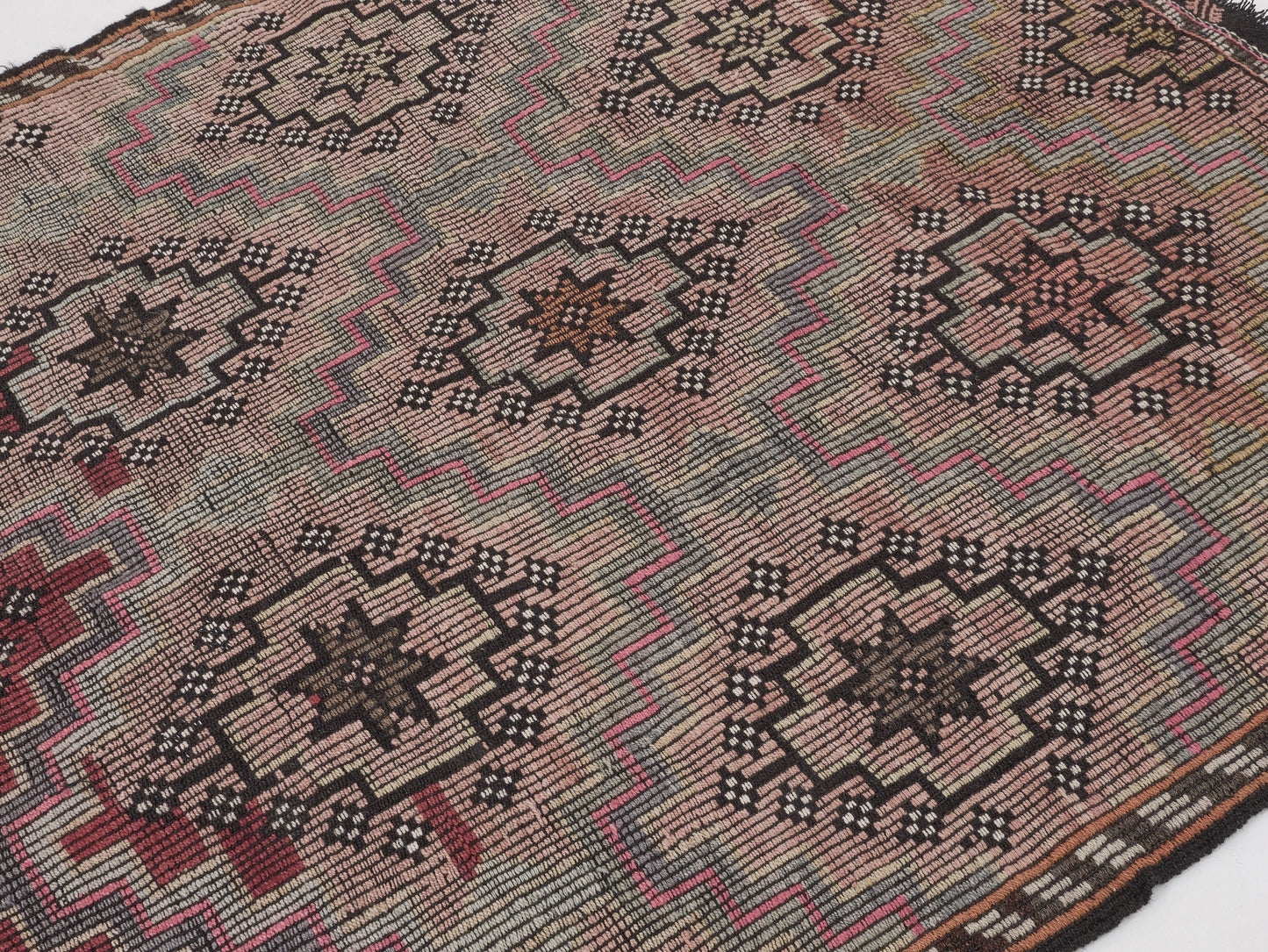 Vintage Kilim, Turkish Kilim, Kilim Rug, Handmade Anatolia Kilim Rug, Area Eclectic Kilim Rug, Bohemian Kilim Rug, Kilim Rug 6x7, 11179
