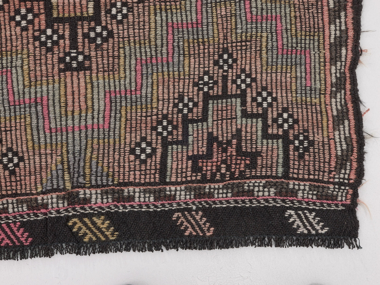 Vintage Kilim, Turkish Kilim, Kilim Rug, Handmade Anatolia Kilim Rug, Area Eclectic Kilim Rug, Bohemian Kilim Rug, Kilim Rug 6x7, 11179