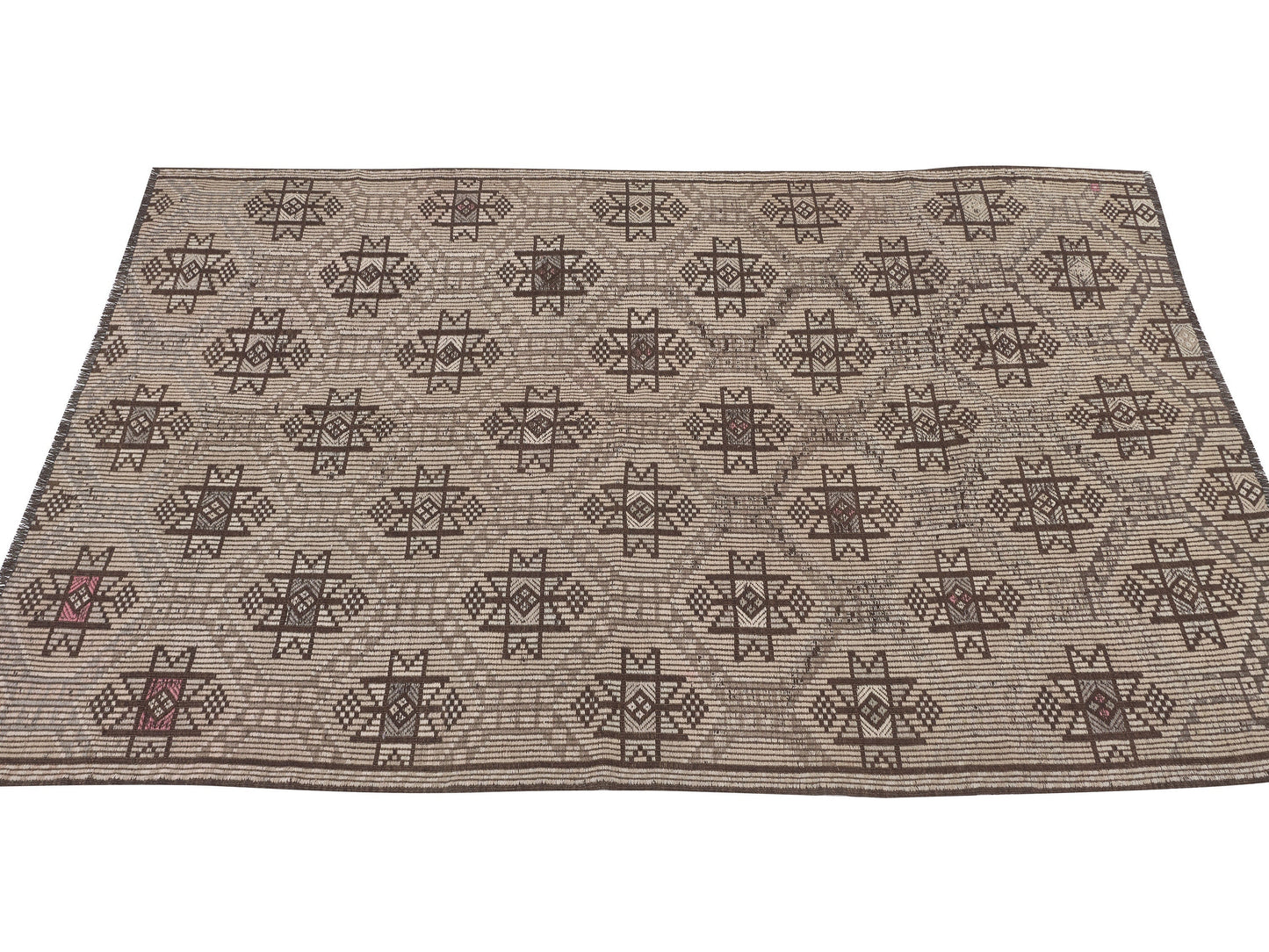 Turkish Kilim, Vintage Kilim, Handmade Bohemian Kilim Rug, Area Eclectic Kilim Rug, Turkish Kilim Rug, Bedroom Rug, Kilim Rug 4x7, 11186