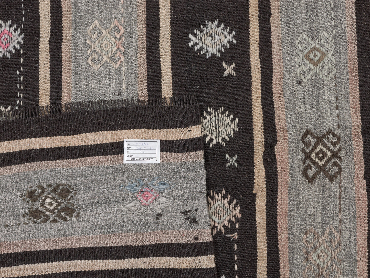 Primitive Kilim Rug, Turkish Kilim, Vintage Kilim, Handmade Area Rustic Kilim Rug, Turkish Kilim Rug, Living Room Rug, Kilim Rug 5x10, 11187