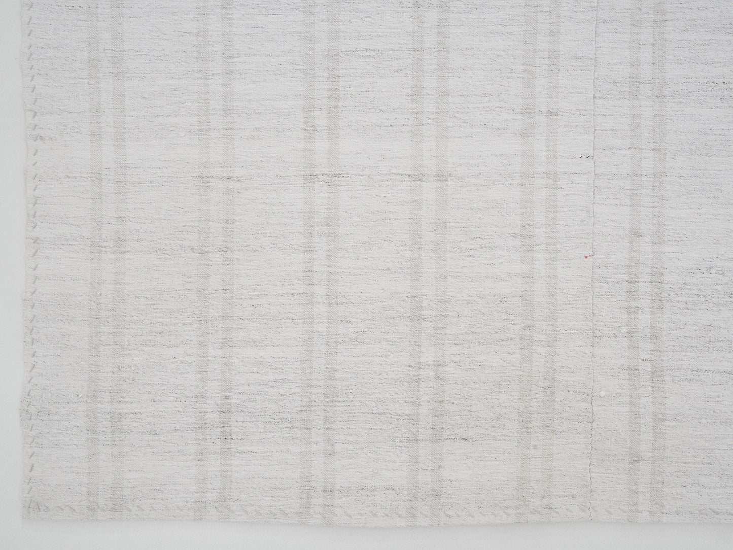 White Turkish Kilim Rug, Vintage Flat Weave Striped Kilim Rug, Handmade Scandinavian Kilim Rug, Neutral Muted Kilim Rug, Kilim Rug 6x9, 9912
