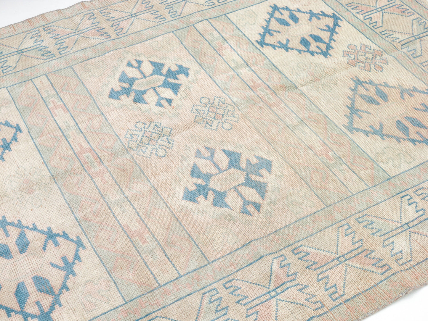 5x8 Beige Anatolian Vintage rug , Oushak Handwoven Old Rug , 5x8 Turkish Faded rug , Area rug ,Unique rug, Neutral rug, 8698