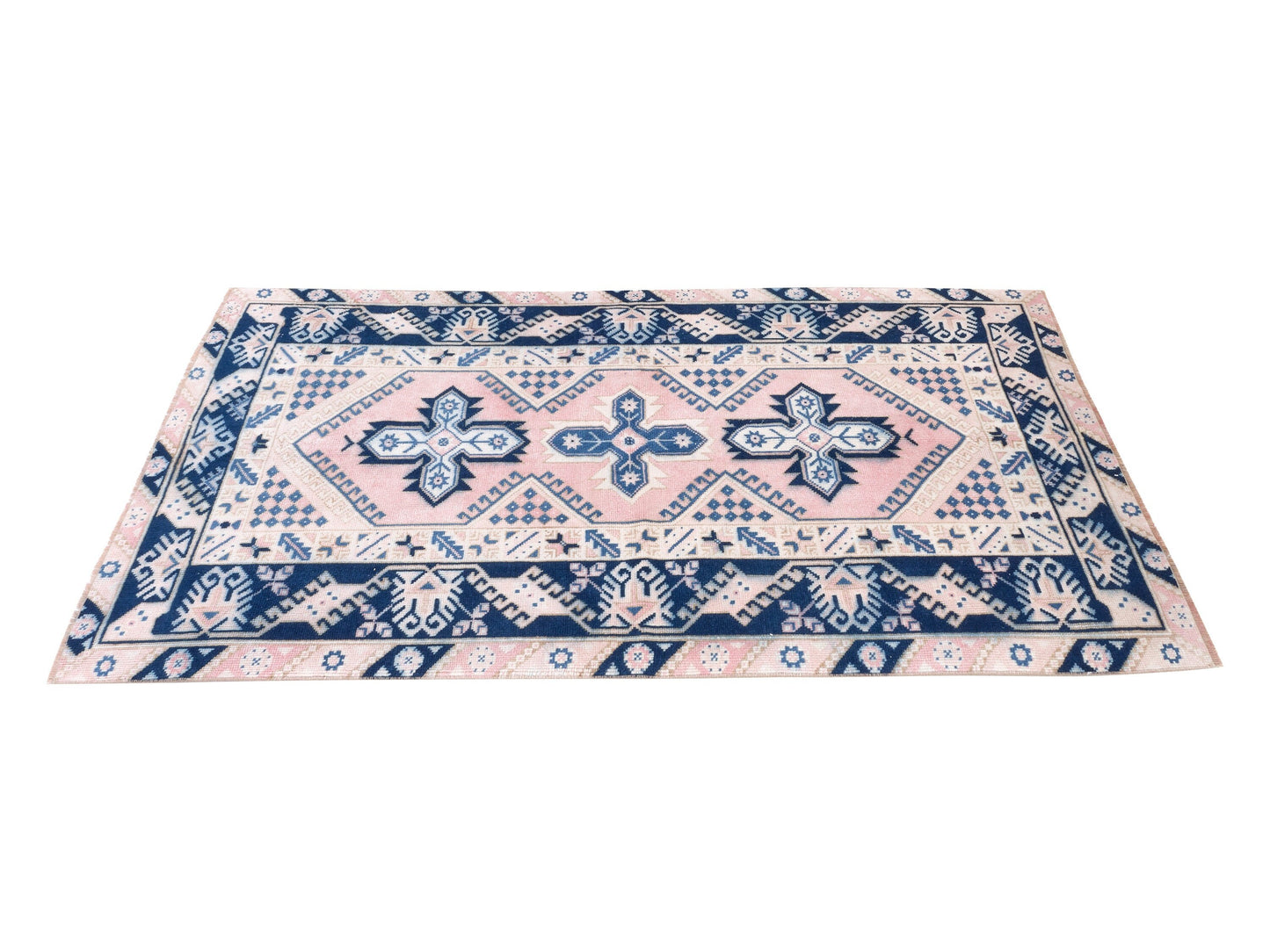 Vintage Rug 4x6, Turkish Oushak Rug, Handmade Bohemian Unique Rug, Kid Room Rug, Neutral Area Eclectic Rug, Turkey Rug, Carpet Rug, 10366
