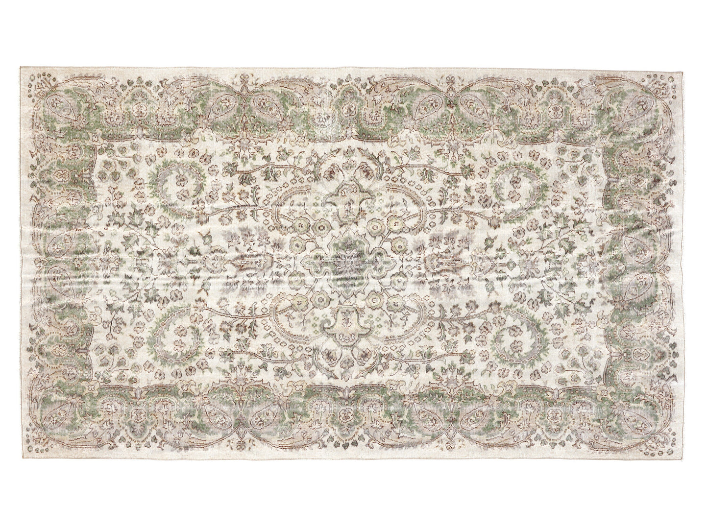 Rug 5x9, Vintage Oushak Rug, Turkish Handmade Rug, Neutral Area Rug, Turkey Rug, Living Room Rug, Scandinavian Faded Rug, Carpet Rug, 10375
