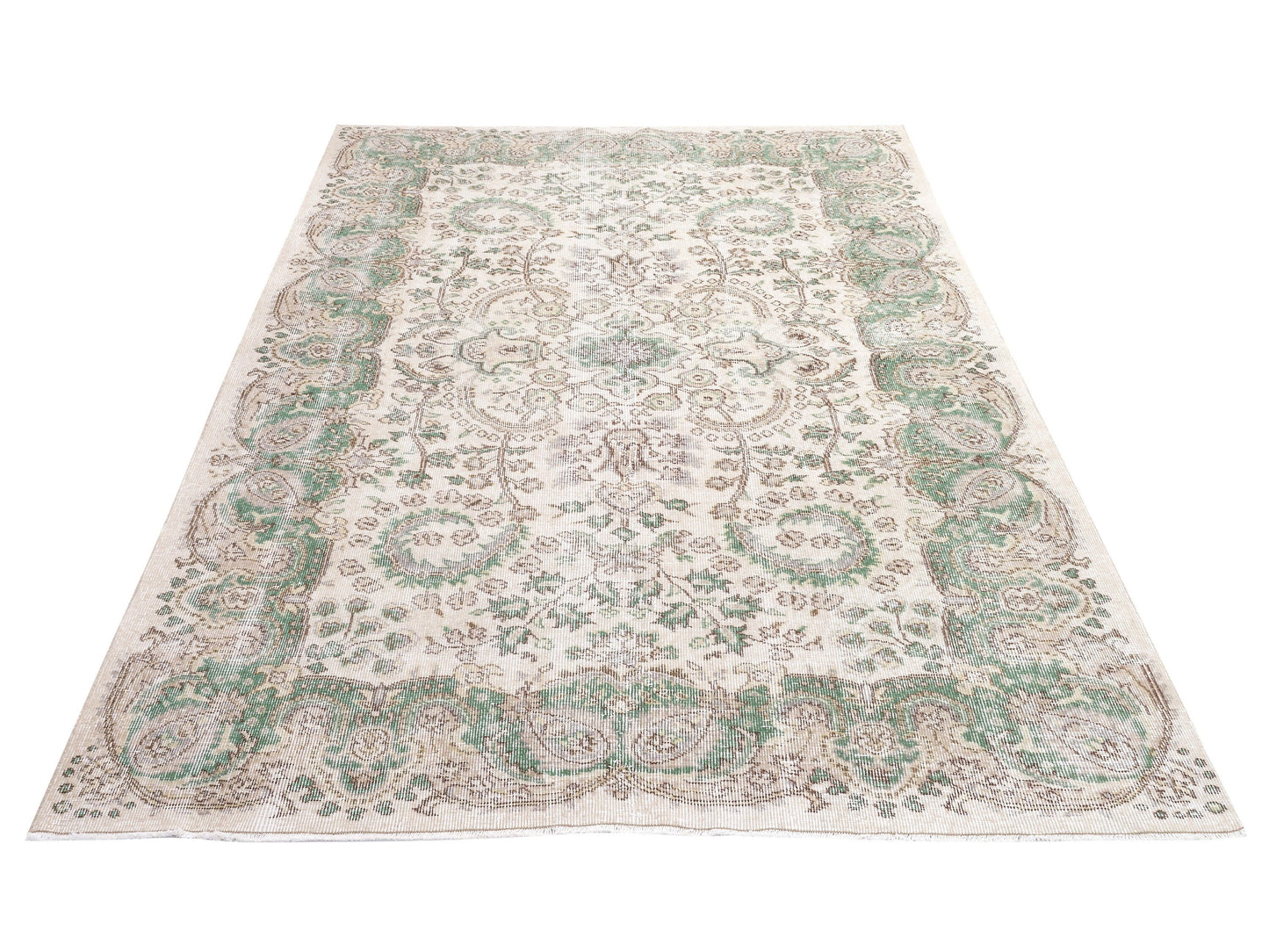Rug 5x9, Vintage Oushak Rug, Turkish Handmade Rug, Neutral Area Rug, Turkey Rug, Living Room Rug, Scandinavian Faded Rug, Carpet Rug, 10375