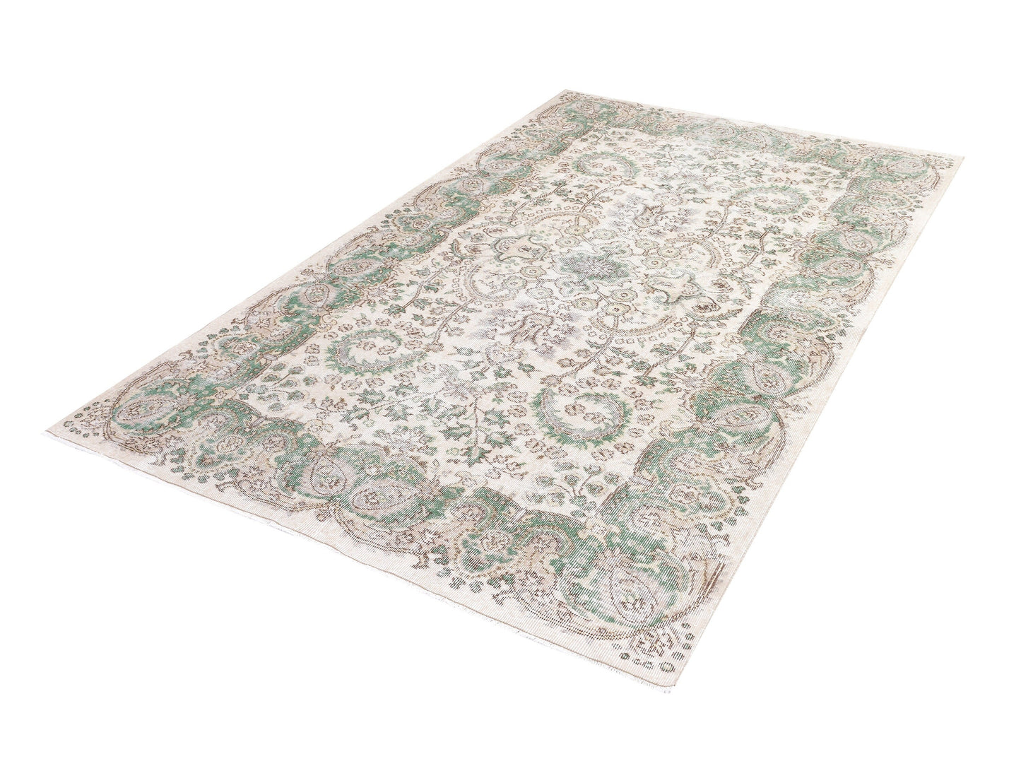 Rug 5x9, Vintage Oushak Rug, Turkish Handmade Rug, Neutral Area Rug, Turkey Rug, Living Room Rug, Scandinavian Faded Rug, Carpet Rug, 10375